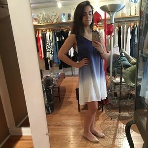 BB Dakota Deep Blue Tie Dye Dress Size M